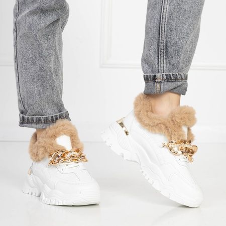 2 KOLORY 36 37 38 sneakersy 39 40 śniegowce sportowe z łańcuchem futer