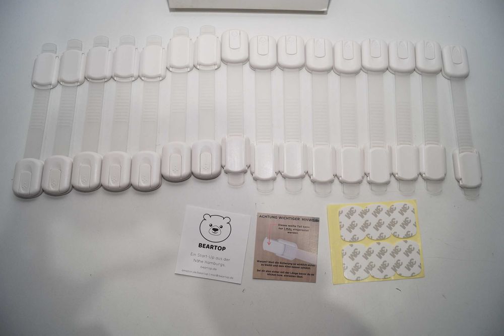 Beartop Zabezpieczenie Szuflad blokada Przed Dziećmi Szafek 16szt