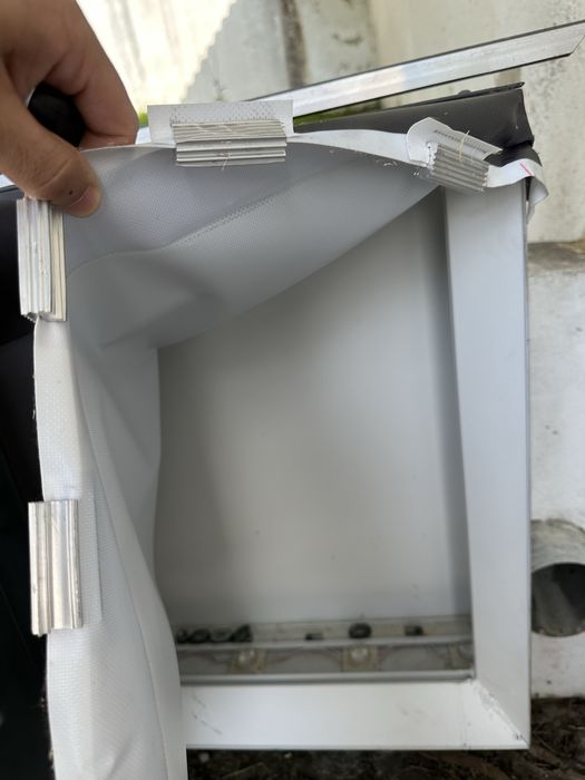 Reclame luminoso publicidade aluminio preto