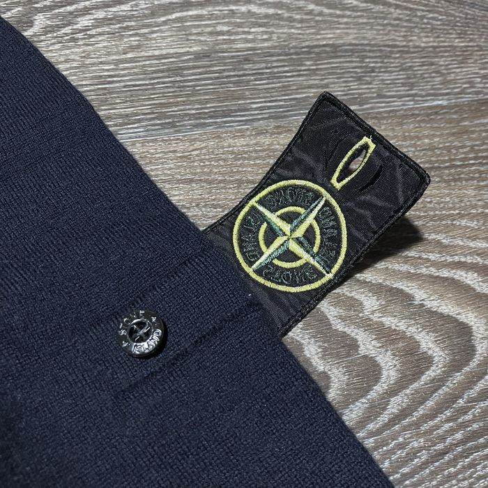 Оригинальный свитер Stone Island navy blue wool knitted jumper size S