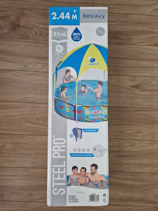 Basen bestway 244x51 splash in shade