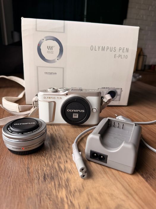 Olympus PEN E-PL10 biały + 14-42 EZ | komplet
