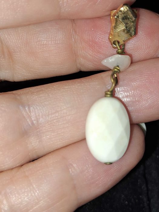 Brincos em Prata dourada