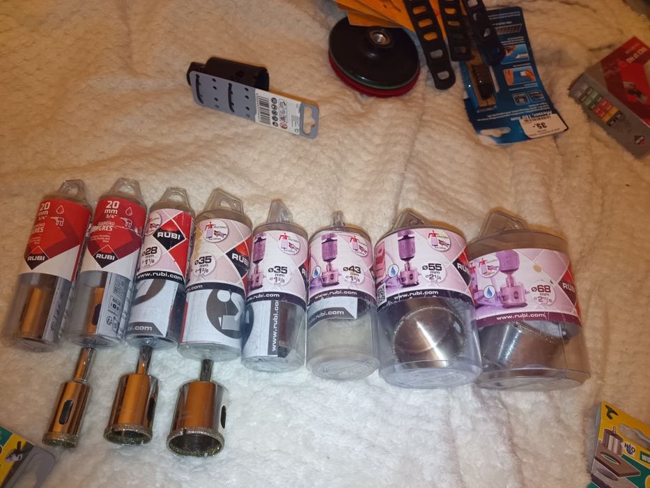 Sprzedam otwornice  Wolfcraft, Rubi do gresu, ceramikę, kamienie.