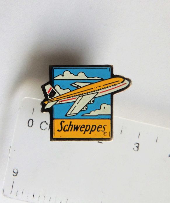 pin Schweppes komplet 2 szt.