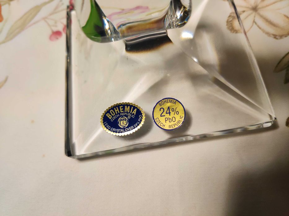 Castiçais de cristal Bohemia (30,5cm) - modelo Olympia