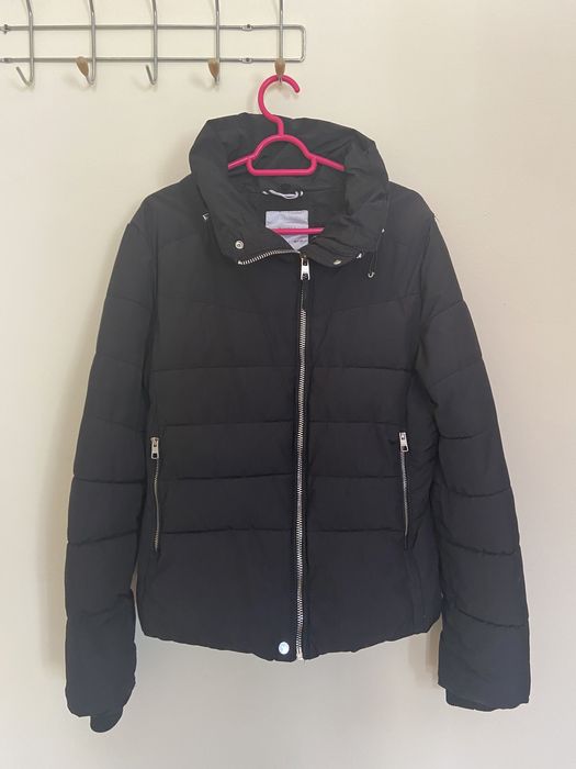 Casaco almofadado preto