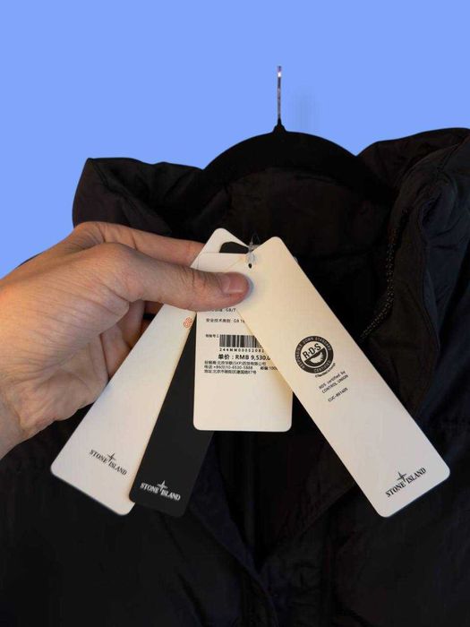 Пуховик Stone Island Down Jacket Черный Оригинал legit