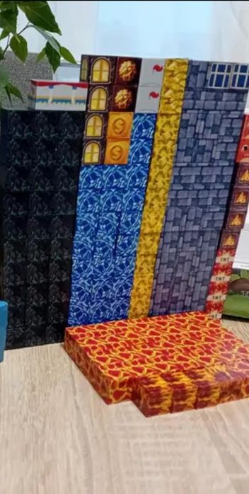 Магнітний конструктор Minecraft "Шахта з лавою" 160 шт. + 4 фігурки