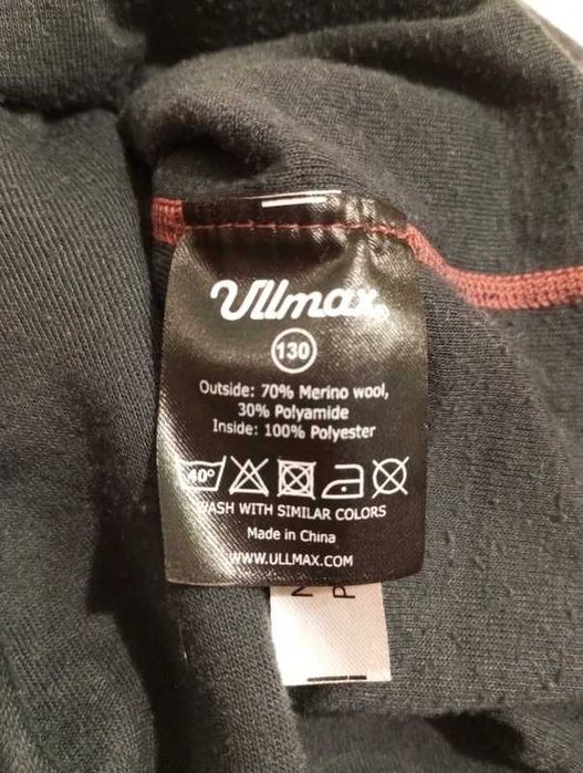 Ullmax dziecięca koszulka termoaktywna 70% Merino rozm.128/8lat