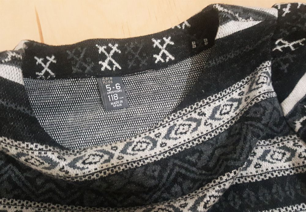 ZIMA - sukienka ZARA 5-6 lat 118cm