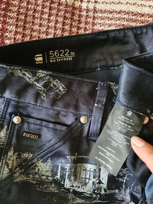 Джинси жіночі G-star raw 5622 3d tapered denim сині