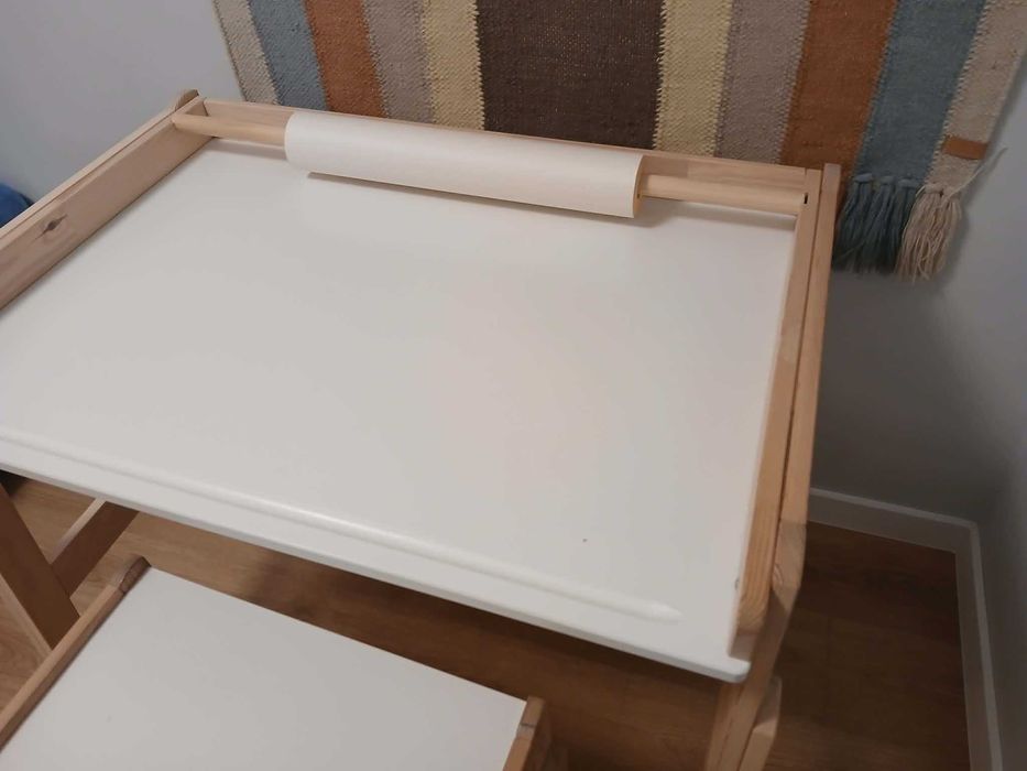 IKEA Flisat biurko dziecięce regulowane + ławka + Trofast