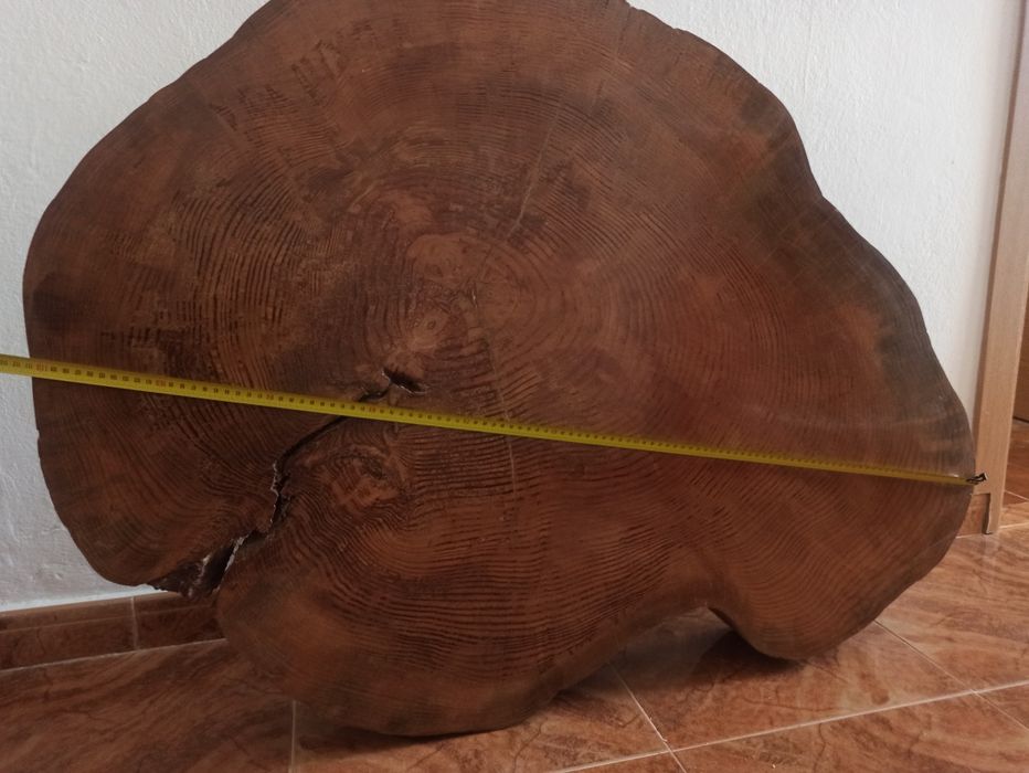 Bolacha/ rodela madeira pinho.