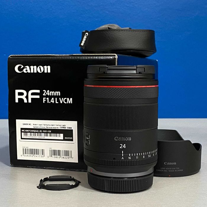 Canon RF 24mm f/1.4 L VCM (NOVA - 3 ANOS DE GARANTIA)