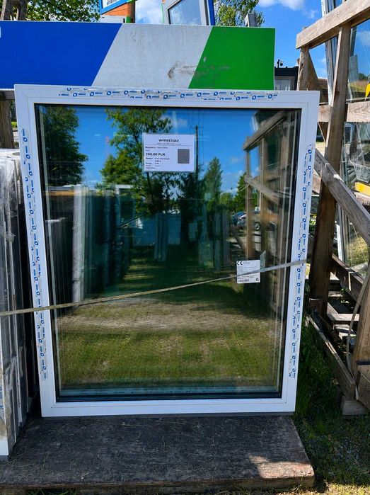 Nowe Okno 116 x 140 FIX OD RĘKI białe