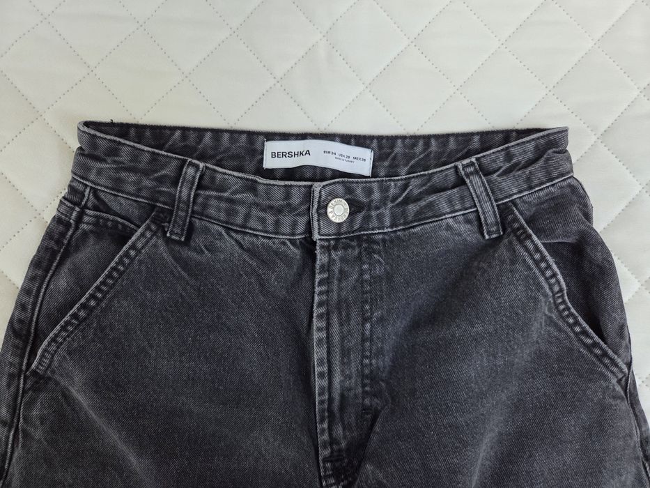 Spodnie jeansowe Bershka r. 34 unisex stan bdb