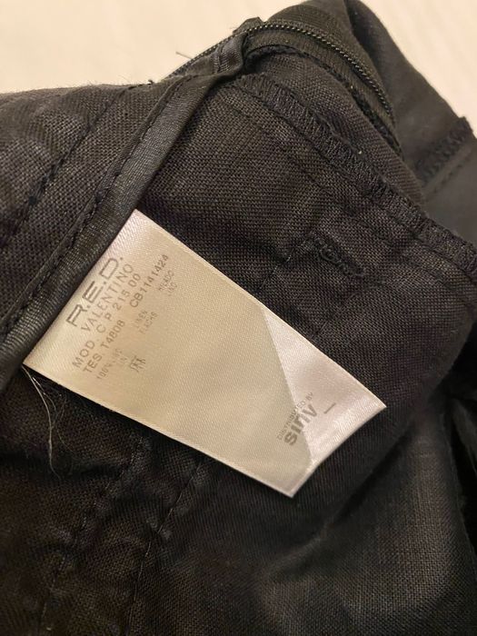 Red Valentino czarne spodnie lniane 7/8 made in italy 38 M lnu len