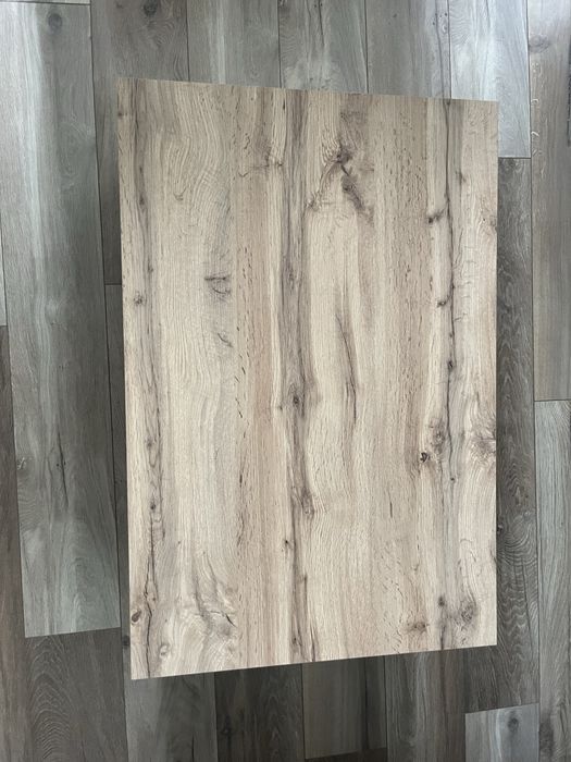 Stolik kawowy dąb artisan / biały 90x60x35,5 cm