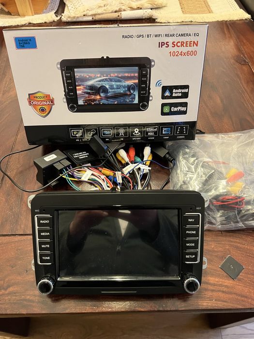 Radio Nawigacja, CarPlay 2 DIN Android 16.0, ekran 7 cali