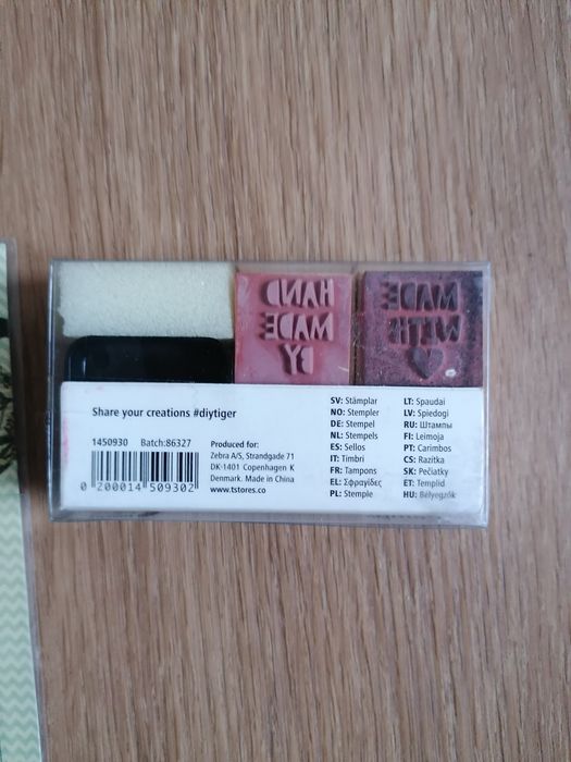 Carimbos para scrapbooking