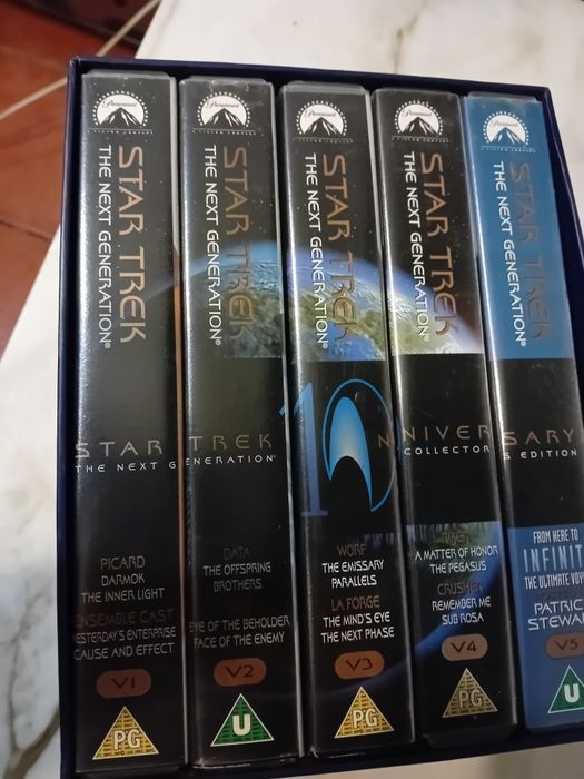 Conjunto de 5 Cassetes Vhs Star Trek 10th Anniversary