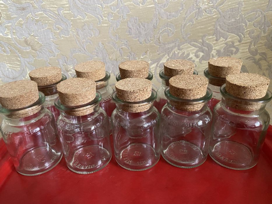 Скляні баночки для приправ, спецій