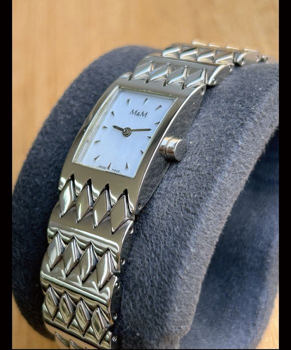 Zegarek Vintage Swiss M&M Masa perłowa