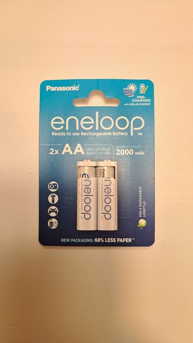 Eneloop Panasonic baterie 2 x AA akumulatorki 2000mAh Japan The Best !