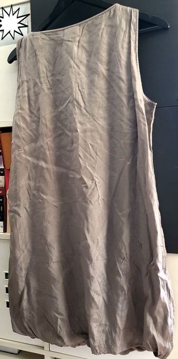 Srebrno szara sukienka bombka rozm M. Nowa.