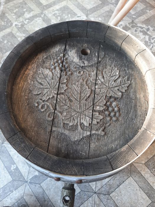 Beczka dębowa art deco piękna 32/wys.38
