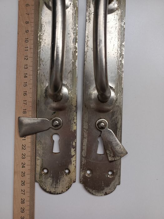 Ручки дверные стальные 27 см