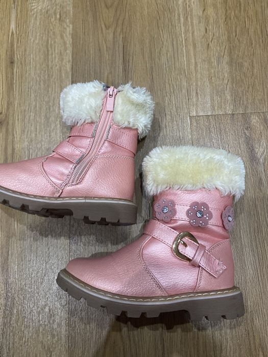 Buty zimowe ocieplane dla dziewczynki rozm 25