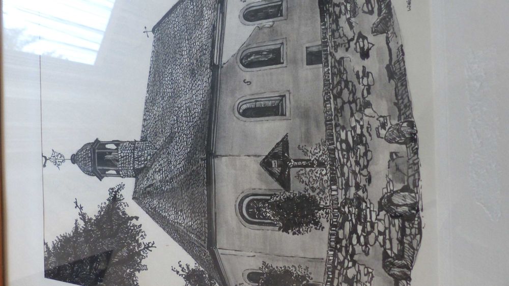 obrazek grafika z kapliczką