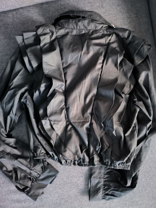 Koszula damska włoska bogato zdobiona S M