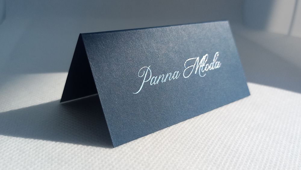 Winietki granatowe złote, srebrne, wesele, chrzest, urodziny