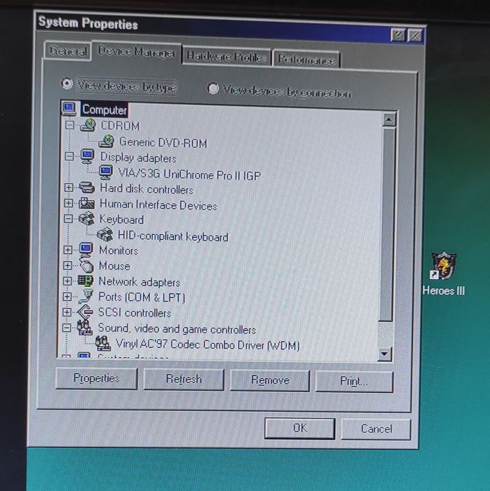 Terminal HP t5530 windows 98