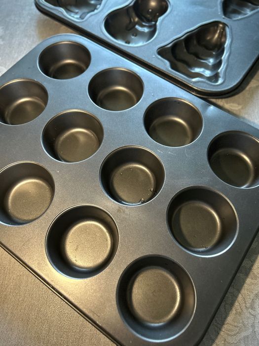 Антипригарна форма для печива новорічна для кексів