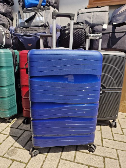 Walizka podróżna XL 75 cm – pojemna 96L, lekka 100%PP, 4 kółka