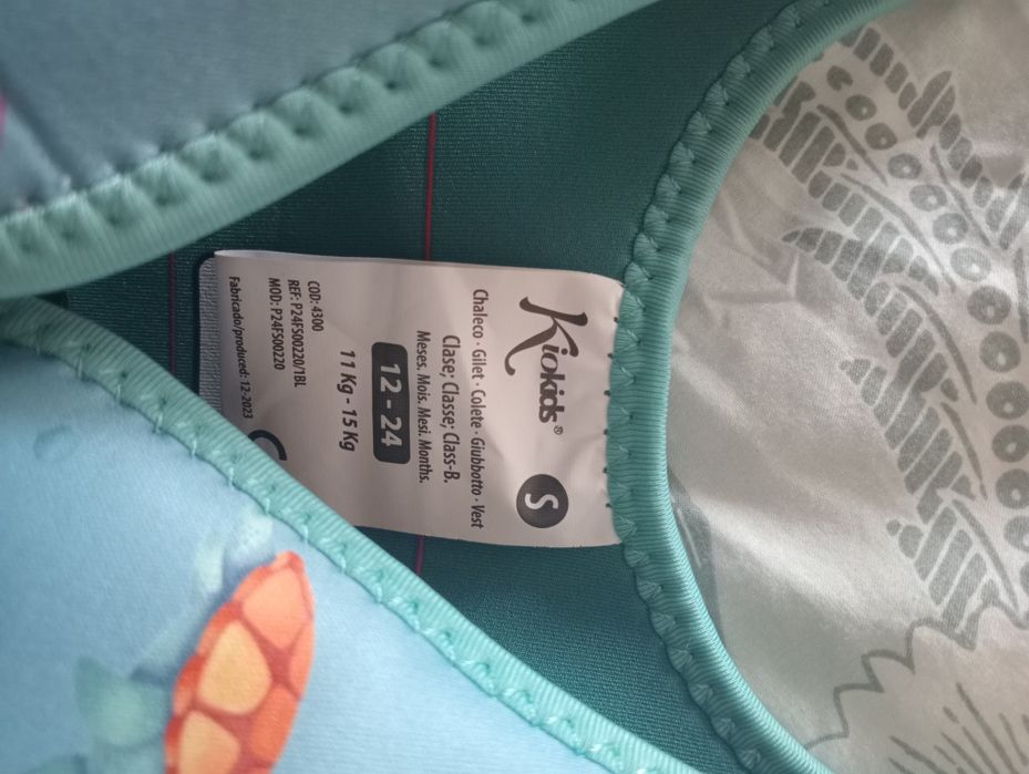 Colete piscina/praia bebé