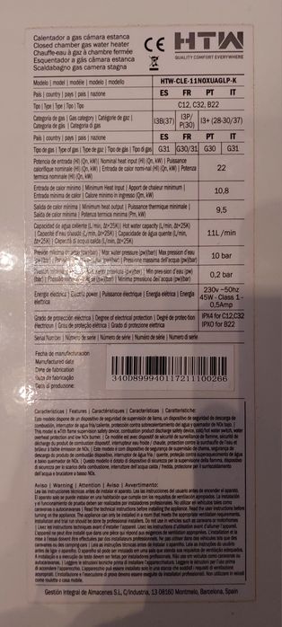 Esquentador inteligente KTW