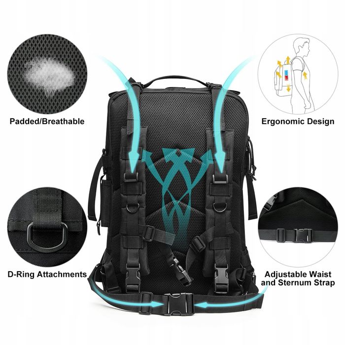 Plecak turystyczny G4Free Rucksack czarny