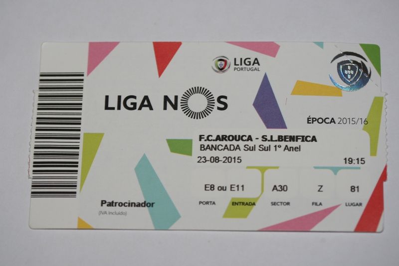 Bilhetes de Futebol para colecionadores (seleção, liga)