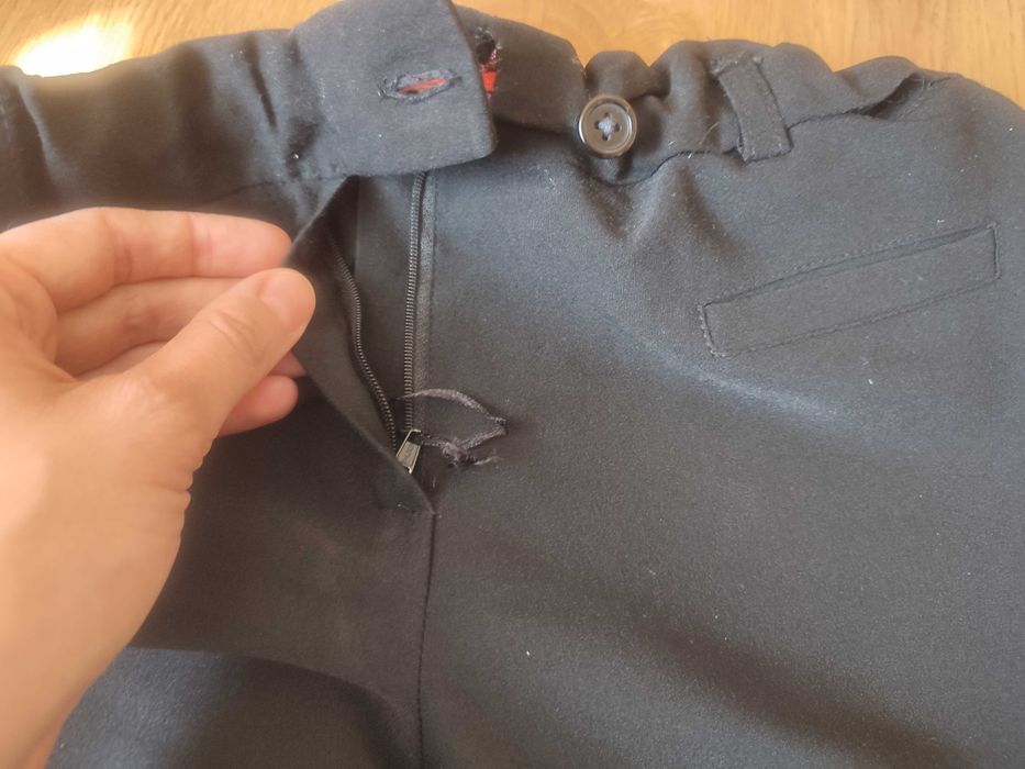 Lekkie dzwony z wysokim stanem czarne spodnie damskie