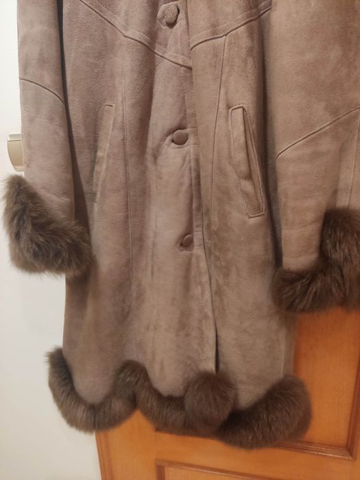 Kożuch damski z naturalnej skóry