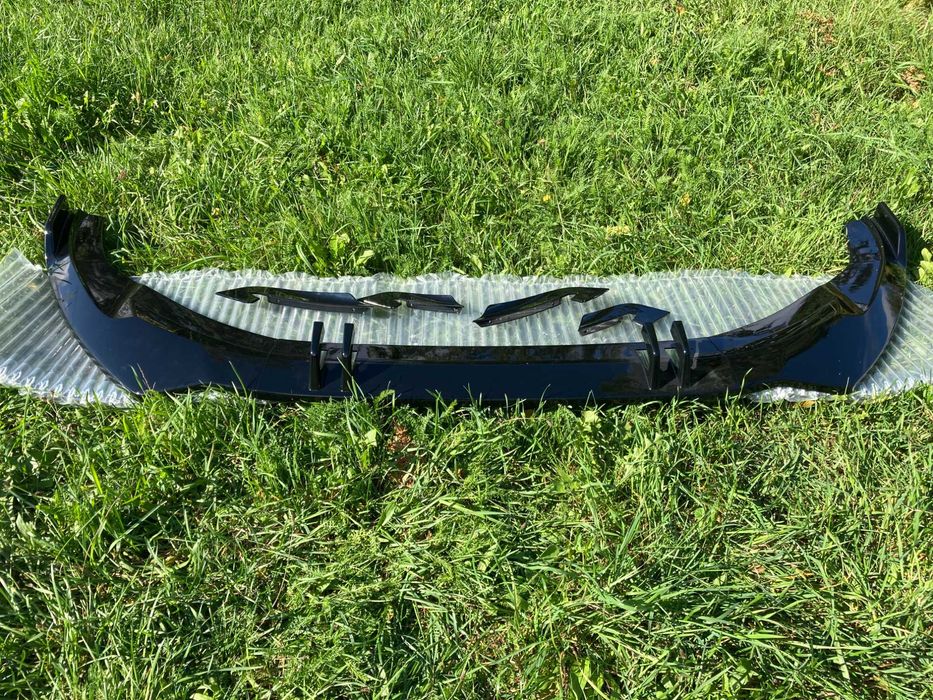 Передняя губа(сплитер) RS и S-Line бампер Audi A4 B9 LCI 2019-2022год.