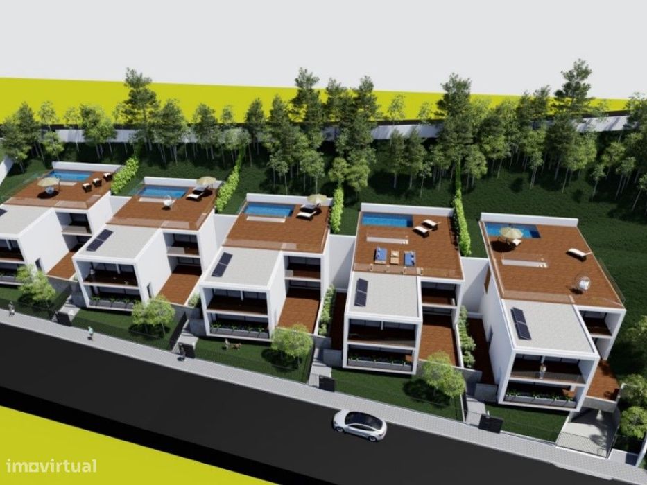 Plot of Land with Approved Project for 5 Detached Houses | Perosinho, Vila Nova de...