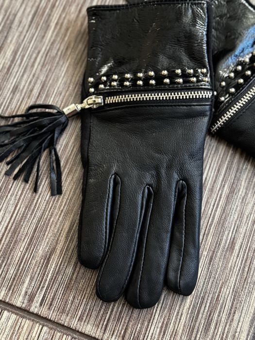Утеплені рукавички, перчатки з натуральної шкіри river island, нові