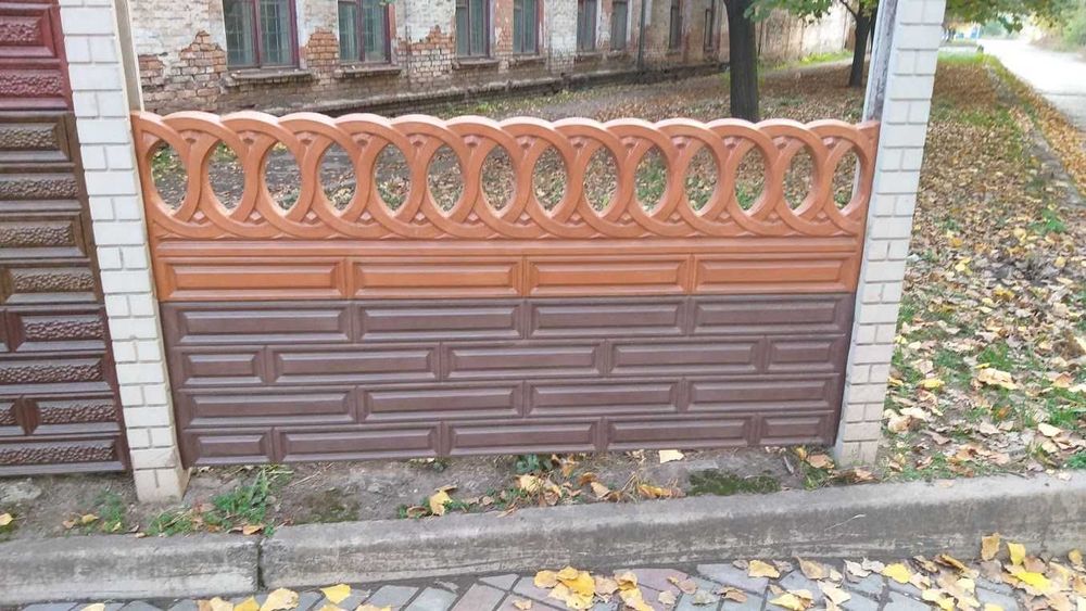 Глянцеві паркани "Граніліт" (під мармур) доставка, установка