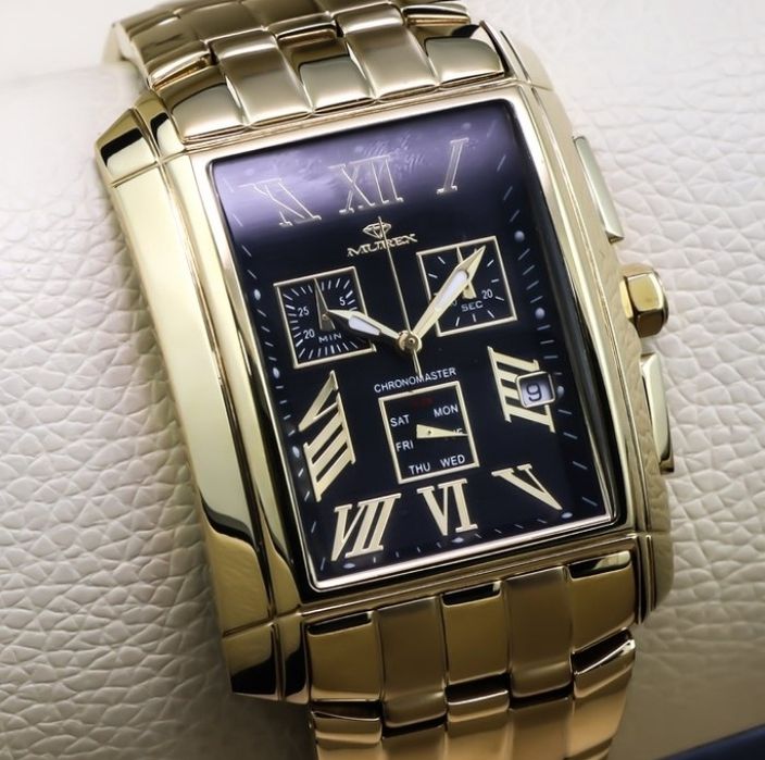 Relógio Murex Swiss Made Cronógrafo Gold - NOVO (Selado)